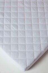 Homescapes Quilted Deep Fitted Waterproof Mattress Protector in White - Size: Super King - thumbnail 3