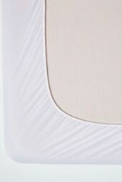 Homescapes Quilted Deep Fitted Waterproof Mattress Protector in White - Size: Super King - thumbnail 2