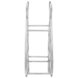 Berkfield Home Wine Rack Silver 38 x 33 x 13 cm Aluminium - thumbnail 3