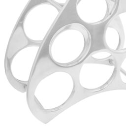 Berkfield Home Wine Rack Silver 38 x 33 x 13 cm Aluminium - thumbnail 5