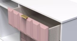 Ready Assembled 2 U Metro 6 Drawer Sideboard (Ready Assembled) in Dusty Pink - thumbnail 5