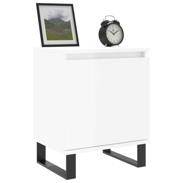 Berkfield Home Elegant Bedside Cabinets 2 pcs White 40x30x50 cm Engineered Wood - Size: 40 x 30 x 50 cm - image 1