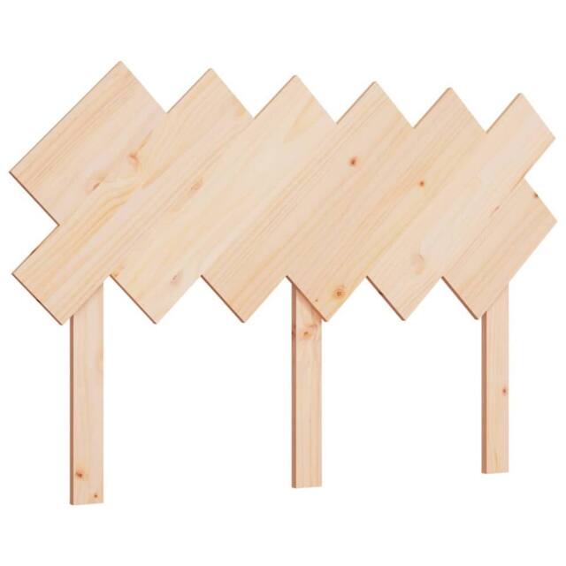 Berkfield Home Bed Headboard 122.5x3x80.5 cm Solid Wood Pine in Light Tan - image 1