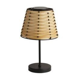 Lighting Collection Boheme Glow Solar Outdoor Table Lamp in Brown - thumbnail 3