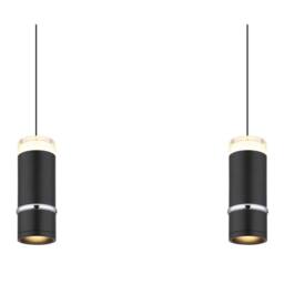 Netlighting Alvarado Bar Pendant Ceiling Light Matt Black LED 3000K - thumbnail 4