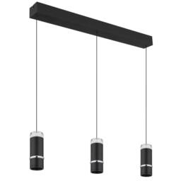Netlighting Alvarado Bar Pendant Ceiling Light Matt Black LED 3000K - thumbnail 2
