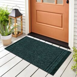 RugsX Malaga Doormat in Green - Size: 66 cm x 170 cm - thumbnail 2