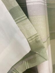 Fusion 'Balmoral Check' Country Checked Pattern Pair of Eyelet Curtains in Green - Size: 168 cm width x 229 cm drop - thumbnail 4