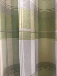 Fusion 'Balmoral Check' Country Checked Pattern Pair of Eyelet Curtains in Green - Size: 168 cm width x 229 cm drop - thumbnail 5
