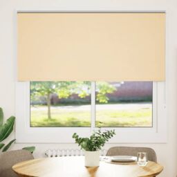 Berkfield Home Roller Blind Blackout Beige 160x150 cm Fabric Width 156.6 cm Polyester - thumbnail 2