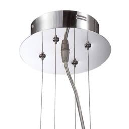 Netlighting Notte Pendant 28W LED Round 3000K 1800lm Chrome Frosted Acrylic in Grey - thumbnail 4