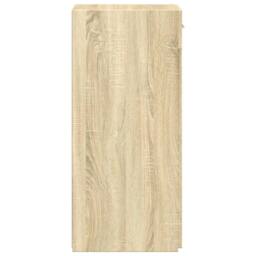 Berkfield Home Sideboard Sonoma Oak 30x42.5x93 cm Engineered Wood in Light Brown - thumbnail 5