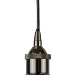 SE Home Burgundy Red Chancery Pendant Light - Black Nickel - Black Round - thumbnail 2