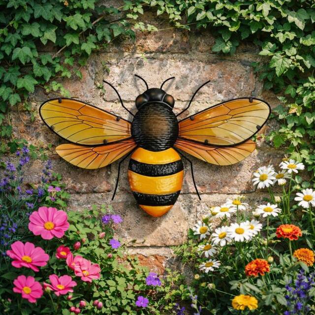 Country Living Bee Wall Decor in Yellow - image 1