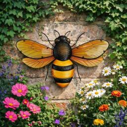 Country Living Bee Wall Decor in Yellow - thumbnail 1