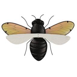 Country Living Bee Wall Decor in Yellow - thumbnail 5