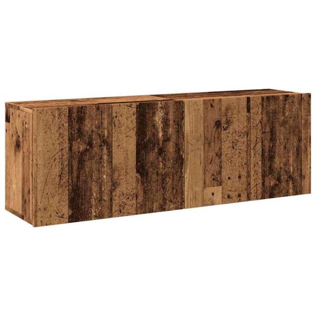 Berkfield Home TV Cabinets Wall-mounted 2 pcs Old Wood 60x30x41 cm in Brown - Size: 60 x 30 x 41 cm - image 1