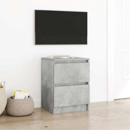 Berkfield Home TV Cabinet Concrete Grey 40x35x54 cm Engineered Wood - Size: 40 x 35 x 54 cm - thumbnail 1