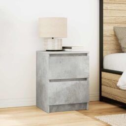 Berkfield Home TV Cabinet Concrete Grey 40x35x54 cm Engineered Wood - Size: 40 x 35 x 54 cm - thumbnail 3