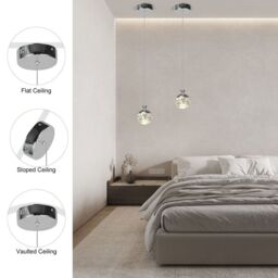 Garwarm 1 - Light Chrome LED Single Pendant in Clear - thumbnail 7