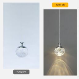 Garwarm 1 - Light Chrome LED Single Pendant in Clear - thumbnail 9