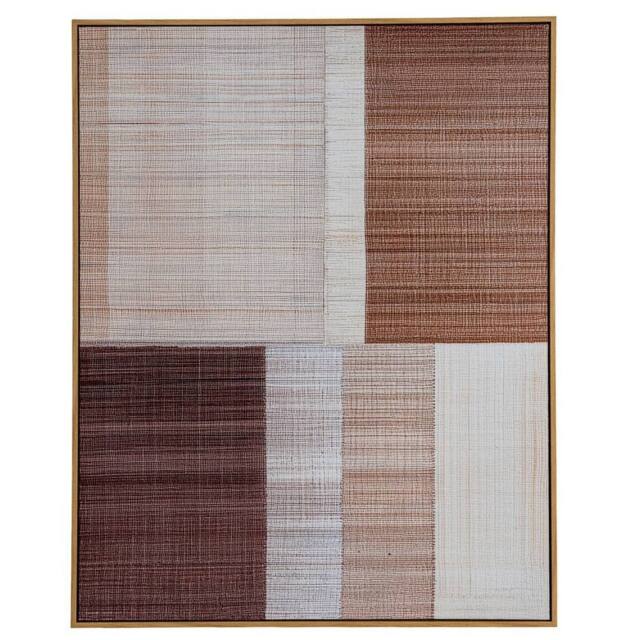 Lemon Pavilion Furniture and Decor Umbora Hand Painted Canvas in Frame - Wood - L3 x W80 x H100cm - Multi