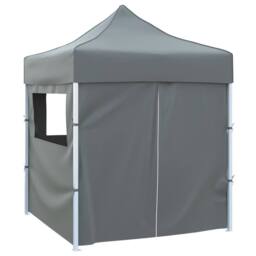 Berkfield Home Professional Folding Party Tent with 4 Sidewalls 3x6 m Steel Anth… in Dark Grey - thumbnail 1