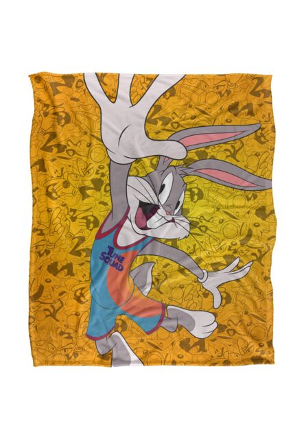 Warner Brothers Space Jam 2 Silky Touch Super Soft Throw Blanket 152x127cm in White - Size: 152x127 cm - image 1