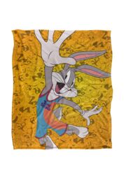 Warner Brothers Space Jam 2 Silky Touch Super Soft Throw Blanket 152x127cm in White - Size: 152x127 cm - thumbnail 1