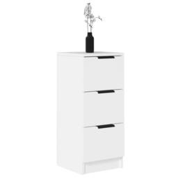 Berkfield Home Sideboard White 30x30x70 cm Engineered Wood - Size: 30 x 30 x 70 cm - thumbnail 4
