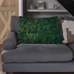 Benjamin Tate Design Natural green moss Designer Blanket - Size: 120 cm x 150 cm - thumbnail 2