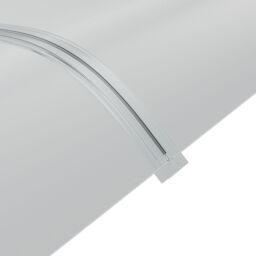 Living and Home Frosted Window Door Awning Canopy in Clear - Size: X - thumbnail 8