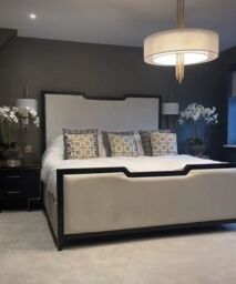 HOB Furniture Washington Curve Bed in Cream - Size: Super King - thumbnail 1