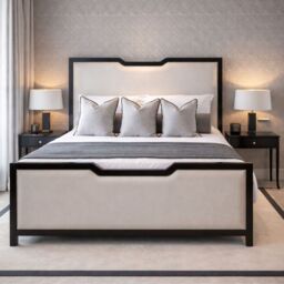 HOB Furniture Washington Curve Bed in Cream - Size: Super King - thumbnail 4