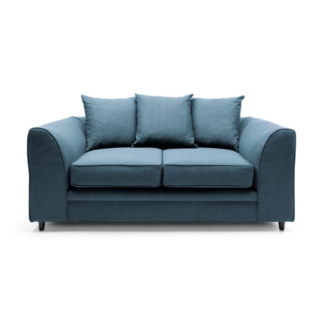 Abakus Direct Darcy 3 Seater Sofa in Smart Linen Fabric 4 colours in Teal - image 1