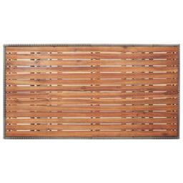Berkfield Home Garden Table Grey 120x70x66 cm Solid Acacia Wood - Size: 120 x 70 x 66 cm - thumbnail 4