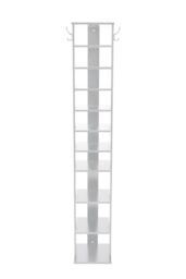 Living and Home Contemporary 10-Tier Household Space Saving Shoe Rack in White - thumbnail 2