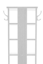 Living and Home Contemporary 10-Tier Household Space Saving Shoe Rack in White - thumbnail 4