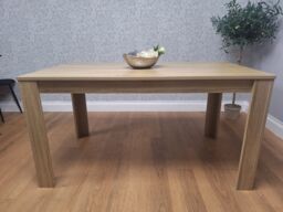 KOSY KOALA Dining Table Beige Wood Kitchen Place for 6 Seats, Dining Table Only (Beige H 75 x L 140 x W 80 cm) - thumbnail 1