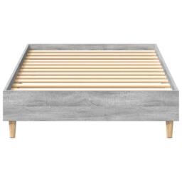 Berkfield Home Bed Frame No Mattress Grey Sonoma 75x190 cm Small Single Wood - thumbnail 5