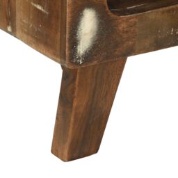 Berkfield Home Coffee Table 90x50x35 cm Solid Wood Reclaimed in Brown - Size: 90 x 50 x 35 cm - thumbnail 8