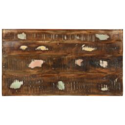Berkfield Home Coffee Table 90x50x35 cm Solid Wood Reclaimed in Brown - Size: 90 x 50 x 35 cm - thumbnail 5
