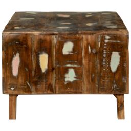 Berkfield Home Coffee Table 90x50x35 cm Solid Wood Reclaimed in Brown - Size: 90 x 50 x 35 cm - thumbnail 4