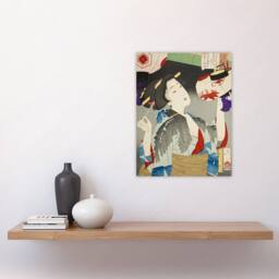 "Artery8 Tsukioka Yoshitoshi Kyoto Waitress in the Meiji Era Wall Art Print - Size: W12"" x H16""" - thumbnail 4