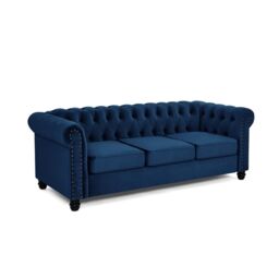 Home Detail Chester 3 Seater Sofa in Dark Blue - thumbnail 2