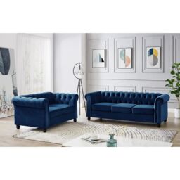 Home Detail Chester 3 Seater Sofa in Dark Blue - thumbnail 6