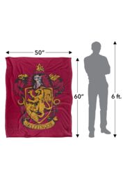 Warner Brothers Harry Potter Drawn Gryffindor Crest Blanket 152 x 127 cm in White - thumbnail 5
