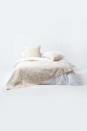 Homescapes Cotton Rajput Ribbed Throw in Natural - Size: 150 cm x 200 cm - thumbnail 3