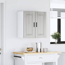 Berkfield Home Kitchen Wall Cabinet Porto Grey Sonoma Engineered Wood - thumbnail 3