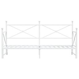 Berkfield Home Daybed with Trundle without Mattress White 80x200 cm Steel - thumbnail 6